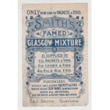 Tobacco issue, F & J Smith, paper flyer for 'Smith's Famed Glasgow Mixture', 14cm x 22cm (creased