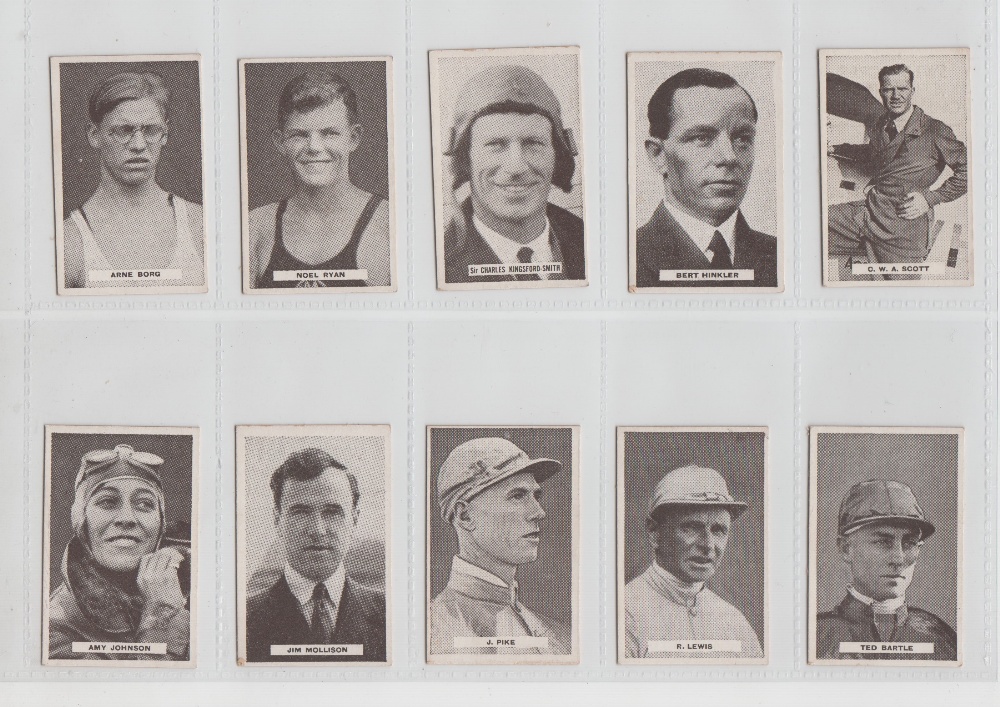 Trade cards, Australia, Allen's, Series of Sports Champion's, (set, 48 cards) inc. Jockeys, - Image 3 of 5