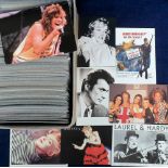 Music & Entertainment, a collection of 300+ modern postcards, all in sleeves, showing Film Stars,