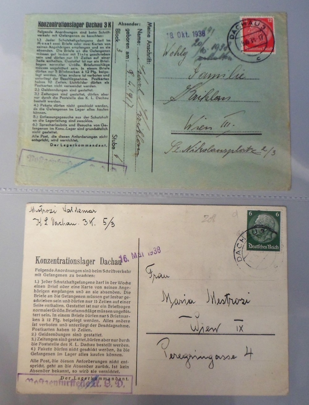 Postal History, Nazi Germany, collection of covers, letter cards, envelopes, postal receipts and