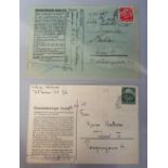 Postal History, Nazi Germany, collection of covers, letter cards, envelopes, postal receipts and