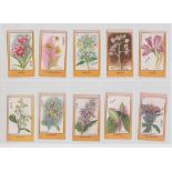 Cigarette cards, China, Nanyang, Siamese Flowers (set, 25 cards) (fair/gd)