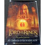 Film Poster. A large format original double sided cinema poster for The Lord of The Rings The two