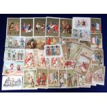 Trade cards, a collection of 40+ continental trade issues, various issuers, inc. Belle Jardiniere,