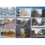 Postcards, London, a selection of 36 cards of South West London inc. RP's of Gloucester Rd, Broad