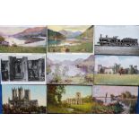 Postcards, Railway Official's, a collection of approx. 120 cards with topographical views,