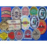 Beer labels, a selection of 7 labels from Charrington, 5 small size Wenlock labels and 3 Phillips of