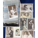 Postcards, a collection of approx. 300 Edwardian Actors and Actresses, mostly Actresses inc. in