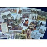 Postcards, Military, a selection of 43 cards including 'Officials (15), Great Victory Exhibition,