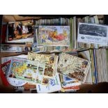 Postcards, a collection of approx. 1200 cards 1960/80's, mainly map cards (approx. 600 with some