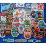 Beer labels, a selection of 29 UK labels and 3 stoppers, various shapes, sizes and brewers,