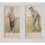 Cigarette cards, Cope's, Cope's Golfers, two cards, no 25 'J. Ball' & no 26 'Tom Morris, Jnr.' (