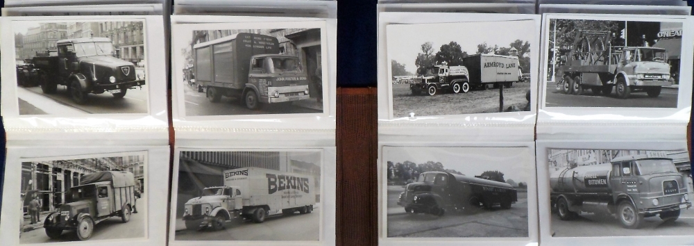 Ephemera, Motoring. 3 albums of motoring related photographs containing approx. 320 b/w images of