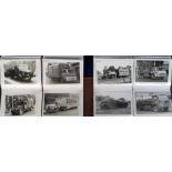 Ephemera, Motoring. 3 albums of motoring related photographs containing approx. 320 b/w images of
