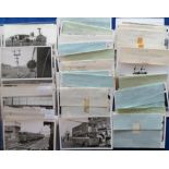 Postcards, South London, a collection of cards and plain back photos mostly Pamlin prints from the