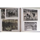 Football memorabilia, Tottenham Hotspur FC, a large black photo album containing a collection of