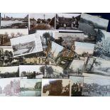 Postcards, Huntingdonshire, a collection of 26 cards including RP's of Paper Mill Chimney St