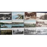 Postcards, Devon, 60+ cards from various coastal resorts, mostly printed, inc. Torquay Hydro