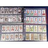 Cigarette & Trade Cards, album containing mostly complete sets inc. Churchman's Rugby Internationals