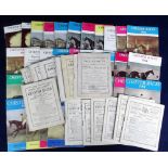 Horse Racing Programmes, Chester, collection of 50+ racecards, 1937-1969, mostly 1960s but also inc.