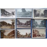 Postcards, London, a further selection of 48 cards of East London inc. RP's of Hampton Rd Forest