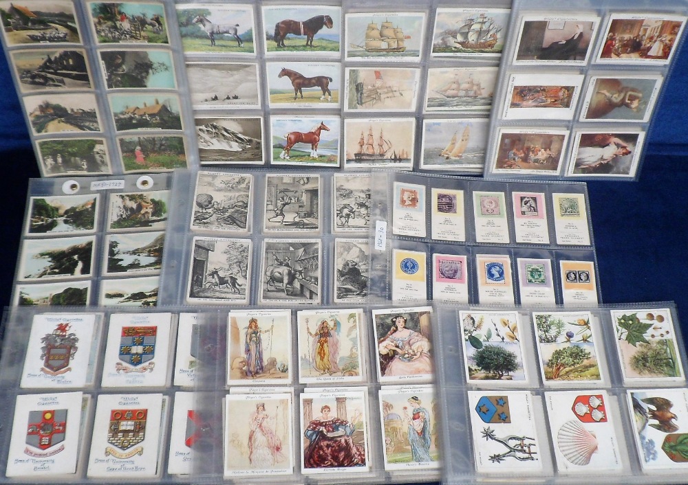 Cigarette cards, a large collection of mostly complete standard size sets, mainly Player's and Wills