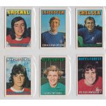 Trade cards, A&BC Gum, Footballers (Orange/Red, 1-109) (set, 109 cards, checklist unmarked) (vg)