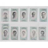 Cigarette cards, Cope's Noted Footballers (Clips, 282 Subjects), Watford, 10 cards, nos 256-265