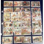Trade cards, Liebig, 6 Dutch Language sets, German Royal Dynasties & Their Seats S888, Electricity