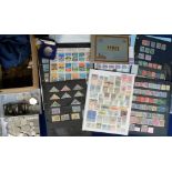 Stamps & Coins, a quantity of GB copper coins, farthings to pennies, QV onwards, also a bag of