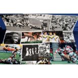 Rugby Union & Rugby League, a collection of approx. 45 colour and b/w press photo's, mostly 1980/