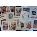 Ephemera, a collection of original artwork, Victorian engravings and approx. 100 coloured bookplates