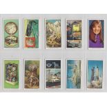 Trade cards (?), 18 cards showing various images and each overprinted to front 'MATERIAL TEST',