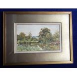 Watercolour. A watercolour measuring approx. 22 x 13.5 cms (size of image) by W. Biscombe Gardner