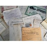 Ephemera. A selection of attractive letterheads and invoices dating from 1890s to 1960s to include