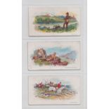 Trade Cards, CWS, British Sport series, 3 cards, no. 1 Hunting, no.3 Deer Stalking, no. 11