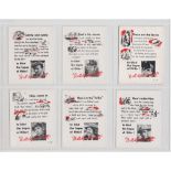 Cigarette Cards, Ardath, 'It All Depends on Me', L-size, (set, 25 cards), sold with 2 single