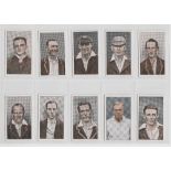 Cigarette cards, Phillips, Famous Cricketers (set, 32 cards) (mostly vg)