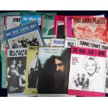 Music memorabilia, a collection of 90+ items of sheet music mainly 1950/60's inc. George Harrison,