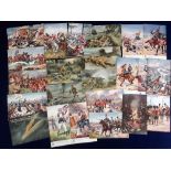 Postcards, Military, a military art selection of 23 cards, Tuck published 'How we won the Victoria