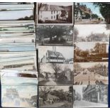 Postcards, UK topographical assortment of approx. 220 cards, RP's and printed, various locations