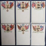 Postcards, Military, a good condition set of 6 Boer War cards, British Commanders Series 23 A-F (all