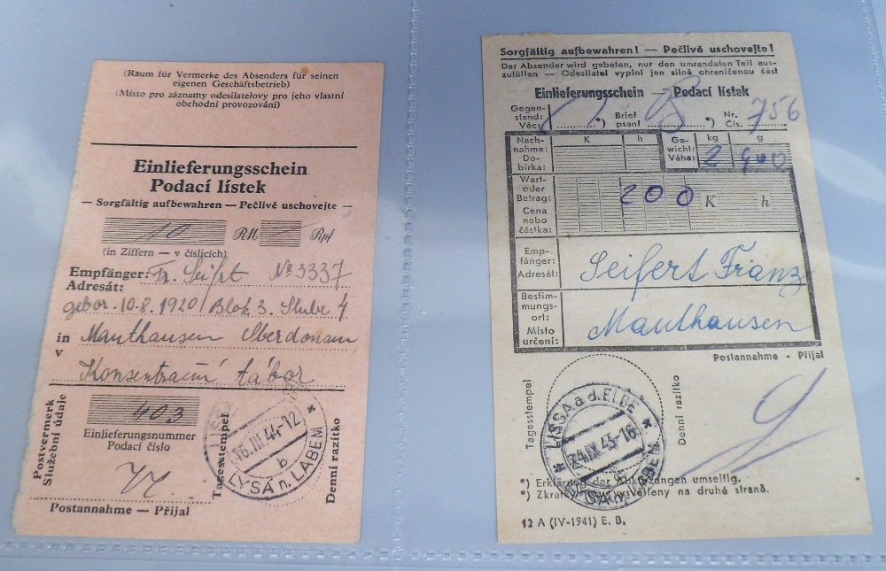 Postal History, Nazi Germany, collection of covers, letter cards, envelopes, postal receipts and - Image 2 of 5