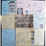 Football autographs, selection of 8 signed autograph album pages, circa 1950/51, Southend (10
