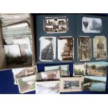 Postcards, UK and Foreign selection, loose and in a vintage album, (approx. 400 cards) the album