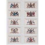 Cigarette cards, Taddy, Heraldry Series (set, 25 cards) (gd)