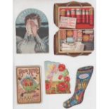 Trade cards, a collection of 10 advertising cards, various sizes inc. Pascall's Christmas Stocking