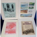Ephemera, Motoring. 10 motoring advertisements dating from 1929 to 1937 taken from the pages of