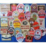 Beer labels, a small selection of 30 mainly pre-contents UK beer labels inc. Melbourne Crystal Ale &