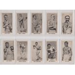 Trade cards, Cartledge, Famous Prize Fighters (set, 50 cards) (vg)